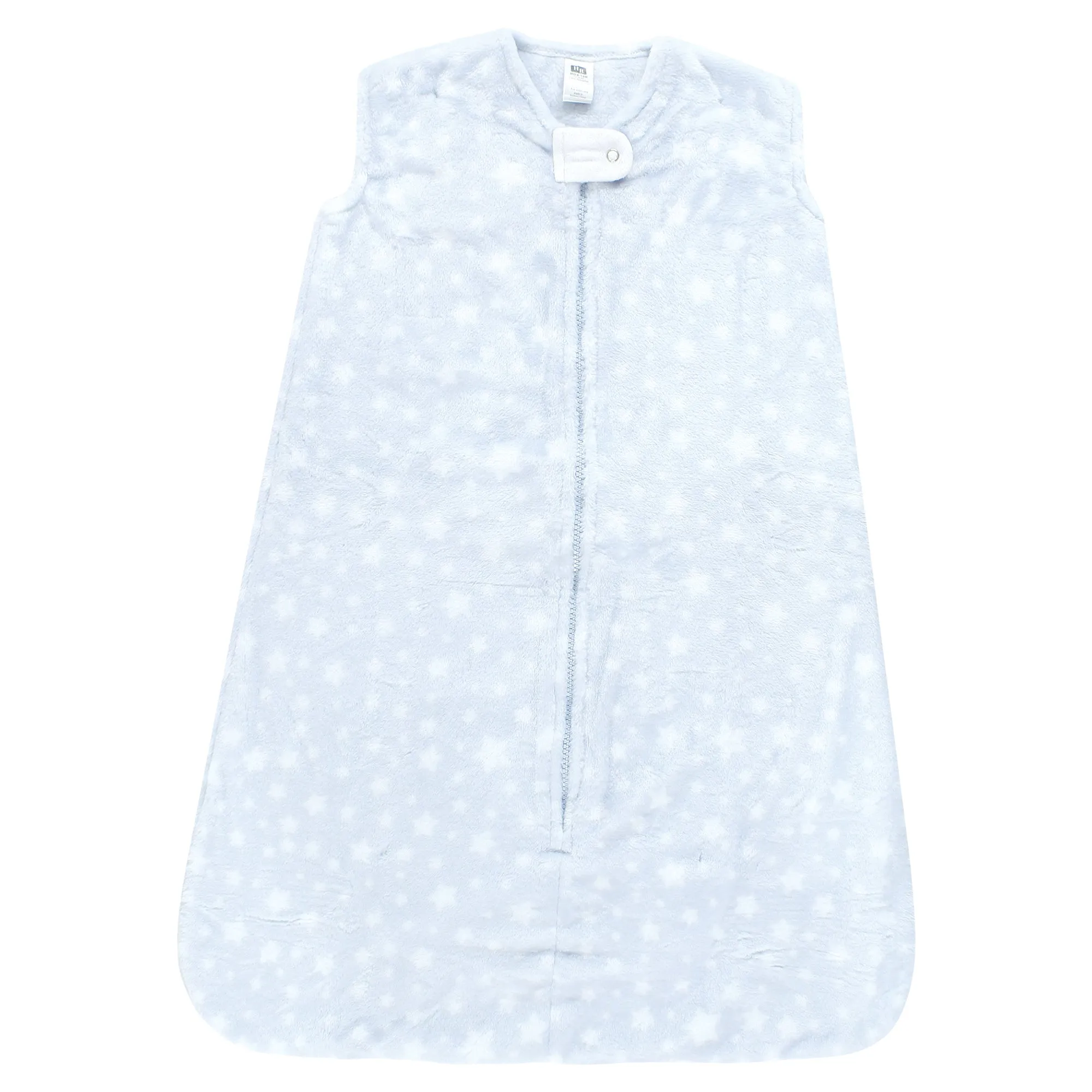Hudson Baby Plush Sleeping Bag, Sack, Blanket, Blue Stars Sleeveless