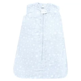 Hudson Baby Plush Sleeping Bag, Sack, Blanket, Blue Stars Sleeveless