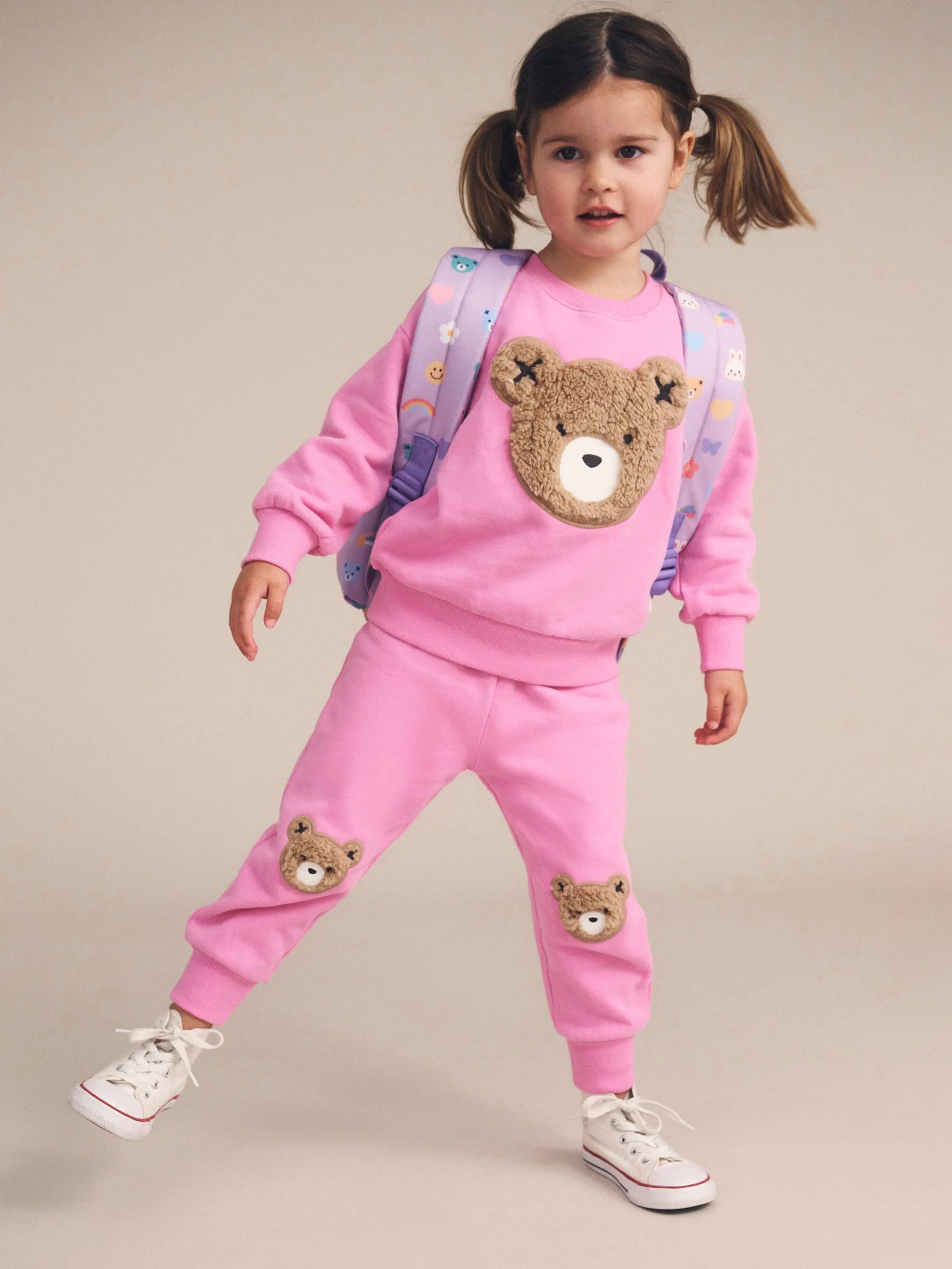 Huxbaby - Fuschia Furry Huxbear Sweatshirt - HB3225W25