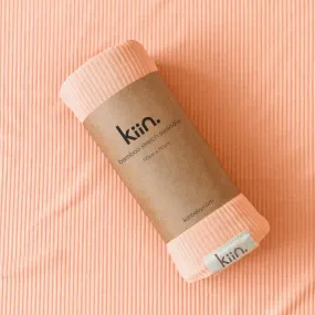 KIIN BAMBOO STRETCH SWADDLE: PEACH SUNSET