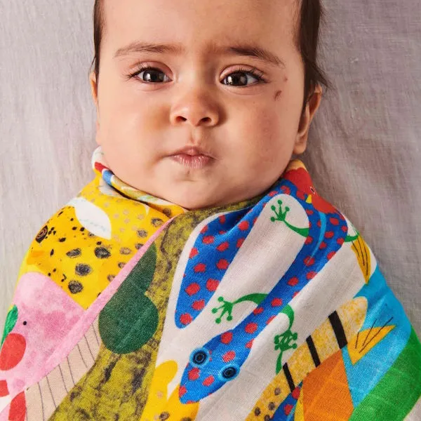 Kip and Co | Bamboo Baby Swaddle | All Creatures Great & Small