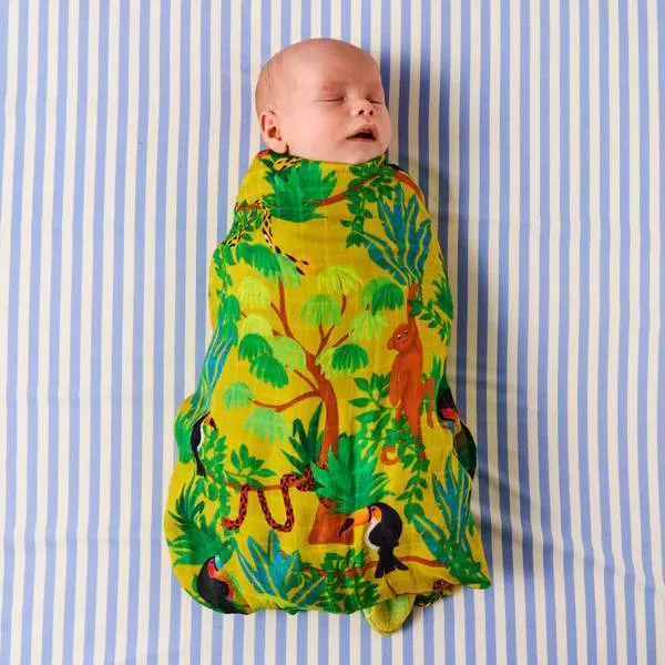Kip and Co | Bamboo Baby Swaddle | Jungle Boogie