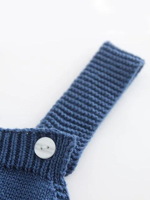 Knitted Suspender Bodysuit Crochet Cotton Onesies