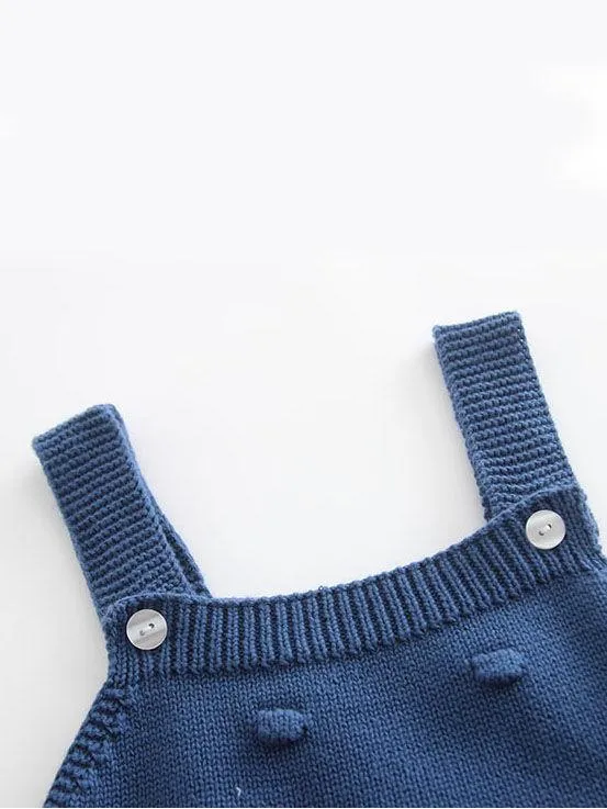 Knitted Suspender Bodysuit Crochet Cotton Onesies