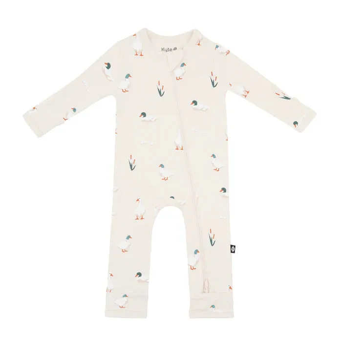 Kyte Baby – Bamboo Zippered Romper in Duck
