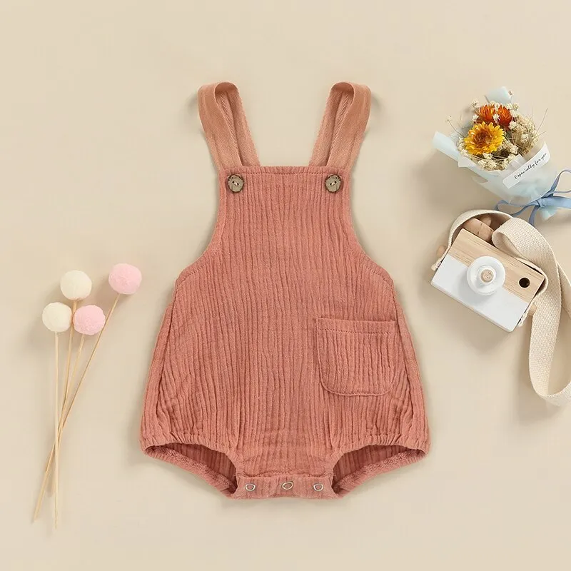 Linen Suspender Jumpsuit