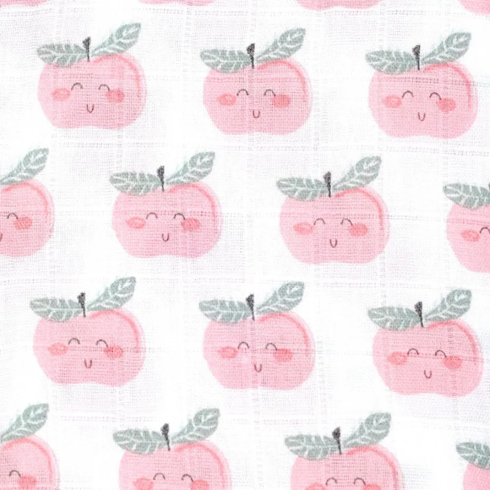 Little Crevette Hooded Towel in Swaddle Pomme D Amour