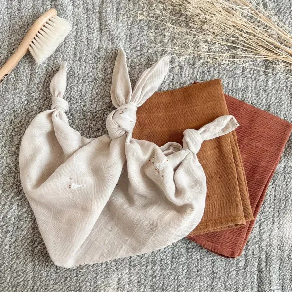 Little Crevette Set of 3 Swaddles 60x60 cm Nils