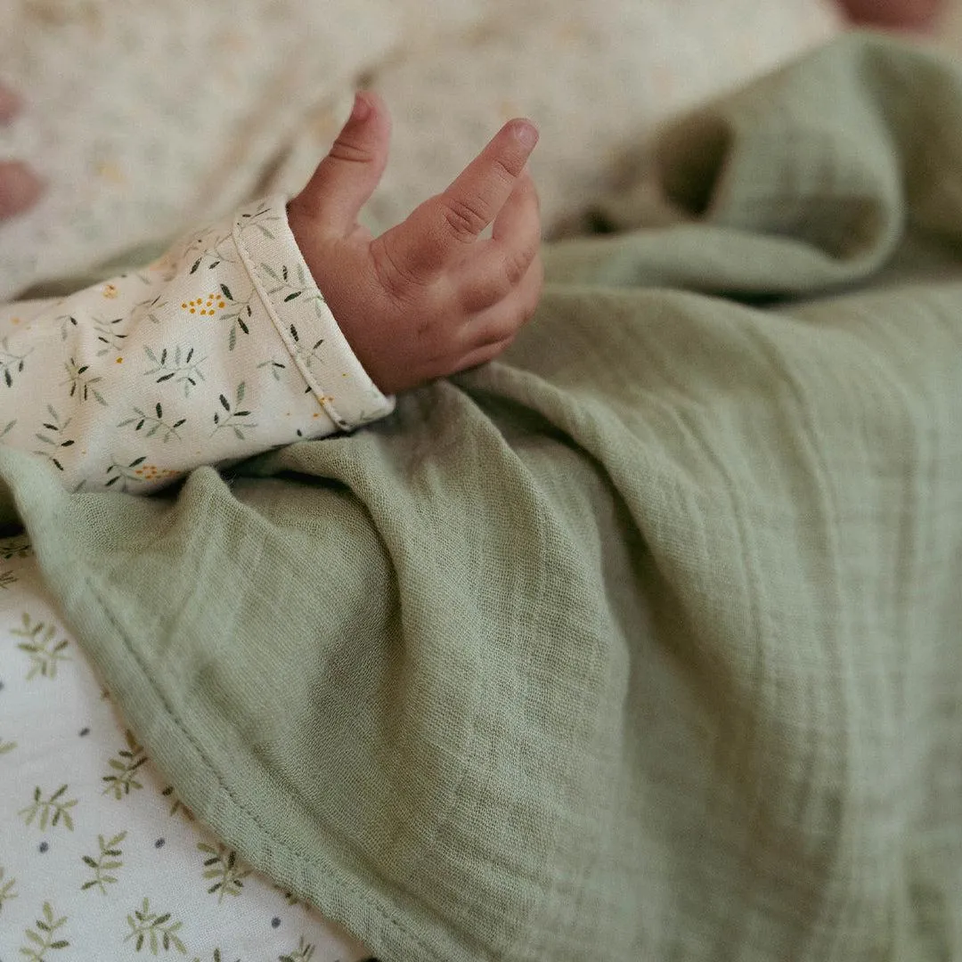 Little Dutch Muslin Swaddles - 70 x 70 cm - Forest Treasures/Sage