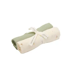 Little Dutch Muslin Swaddles - 70 x 70 cm - Forest Treasures/Sage