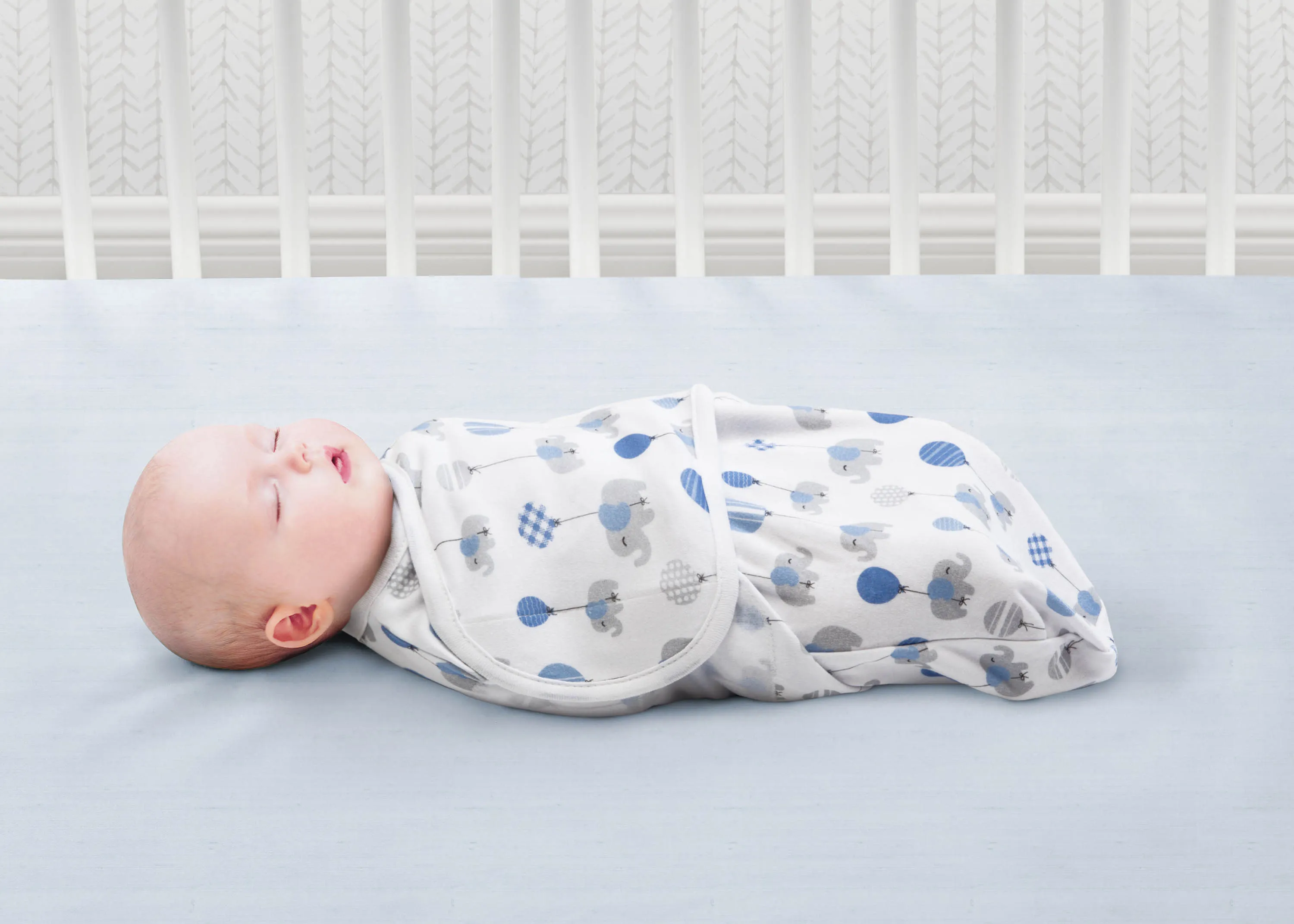 Little Lambs Adjustable Swaddle Wrap - Size Large, Fits Babies 3-6 Months/14-18 lbs., 3-Pack