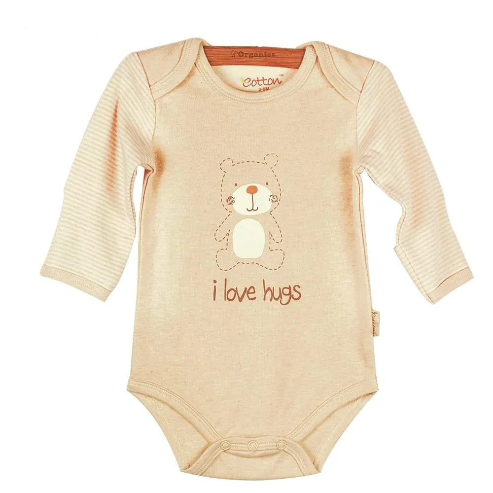 Long Sleeve Baby Onesies - Organic Newborn Bodysuit with Prints Jungle