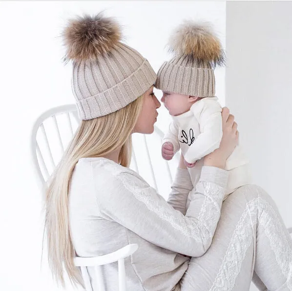 Mama & Me Matching Beanie Winter Hat