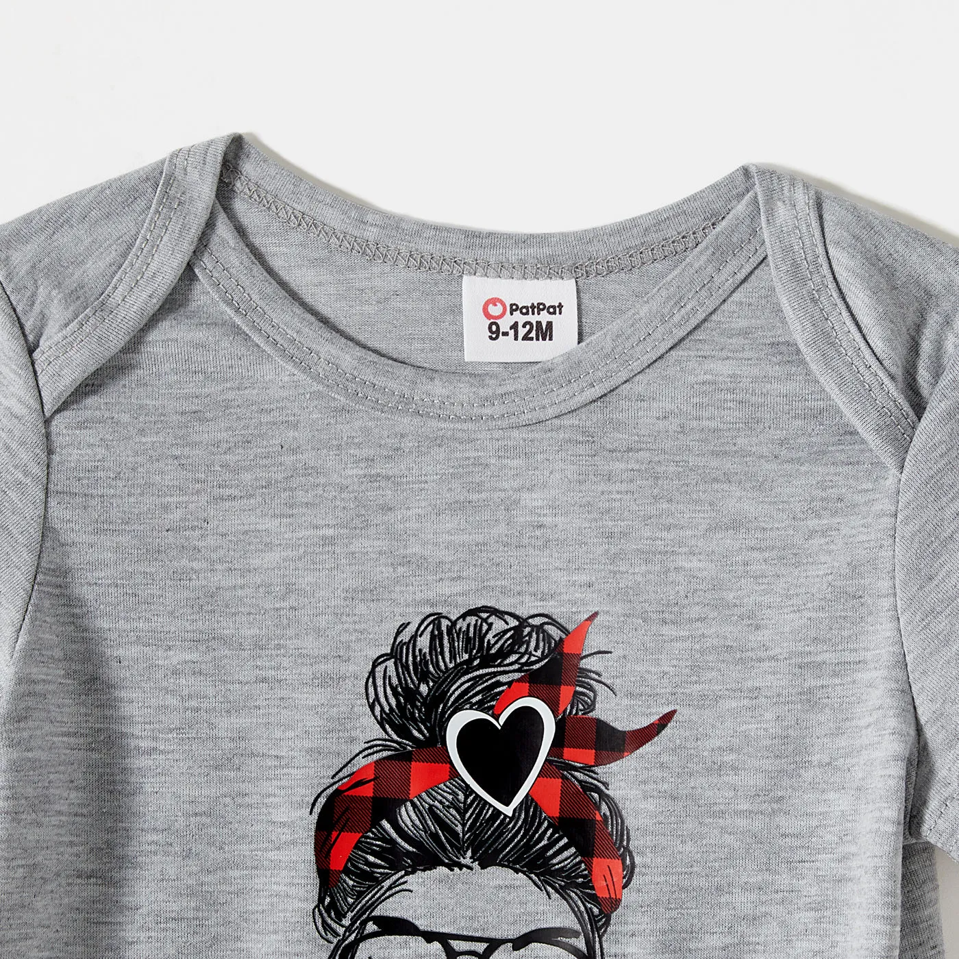 Mommy and Me Characters Letter Print Army Green Short-sleeve Twist Knot T-shirt Dress for Mom and Me