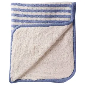 Moon Cushy - 100% Cotton Knitted Furs Baby Blanket 76x102cm (Blue)
