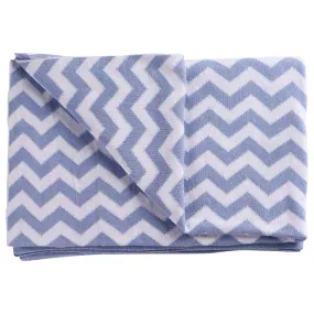 Moon Soft Stretchy Knitted Cotton Swaddle 70x90cm (Blue)