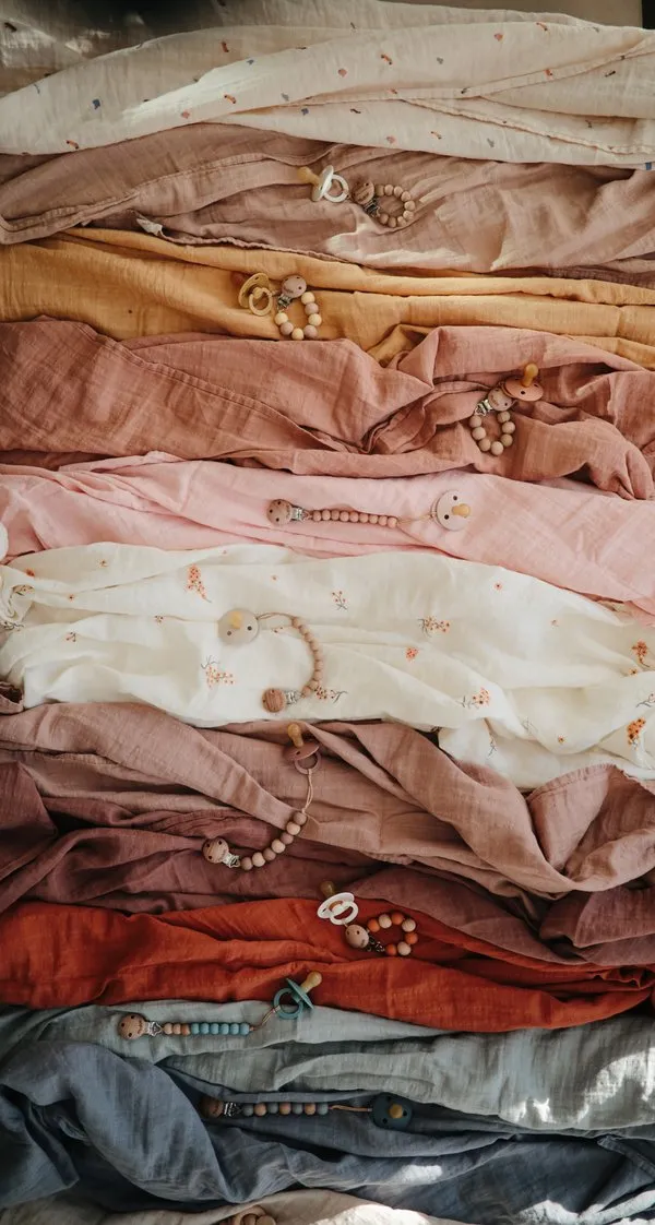 MUSHIE - Swaddle Blanket (Flowers)