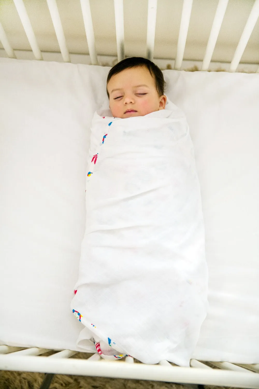 Muslin Swaddle - 2Pc Set - Carnival Teal Blue