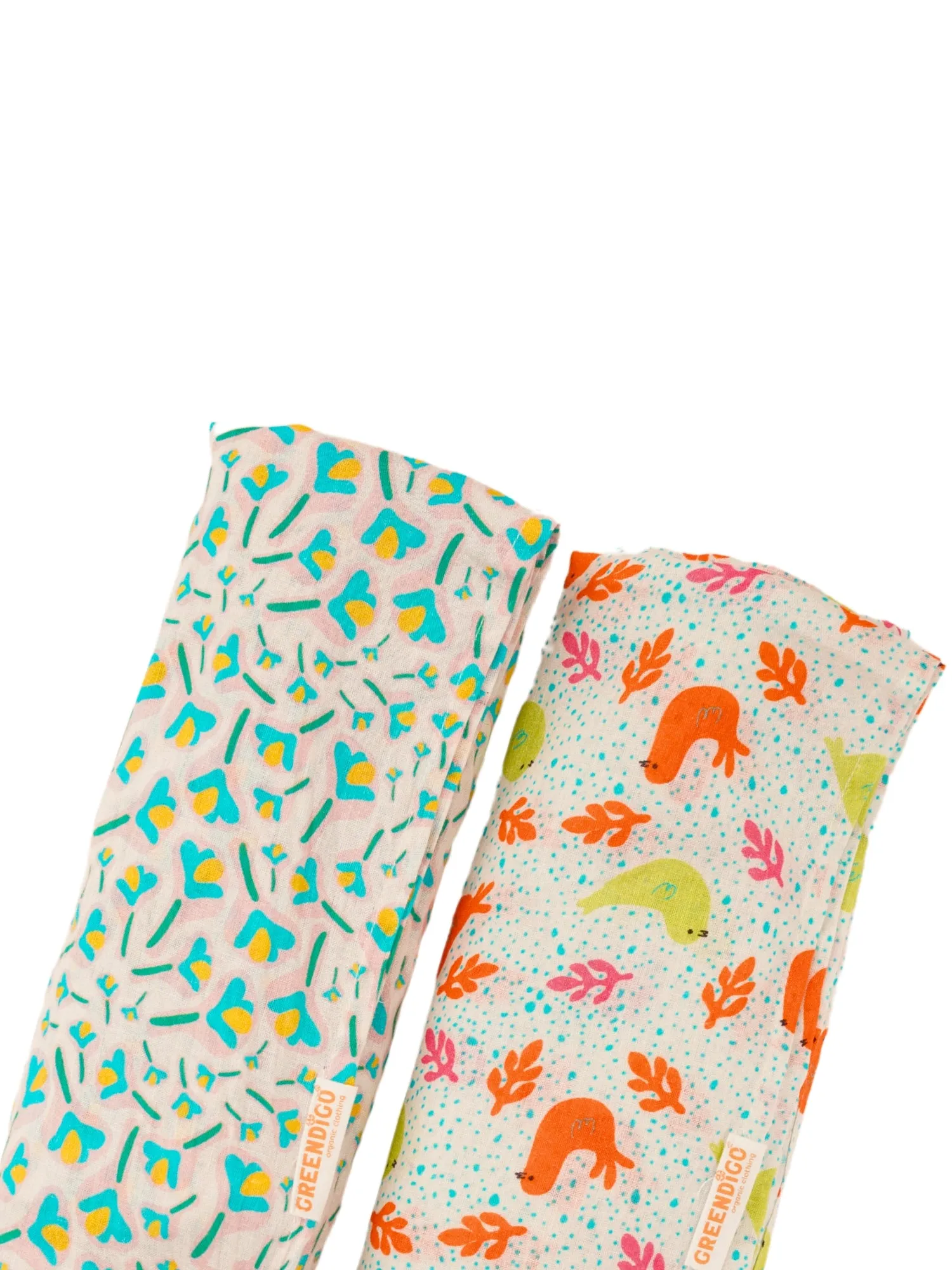 Nature's Harmony Cotton Muslin Swaddle Wrap for New Born (Pack of 2)