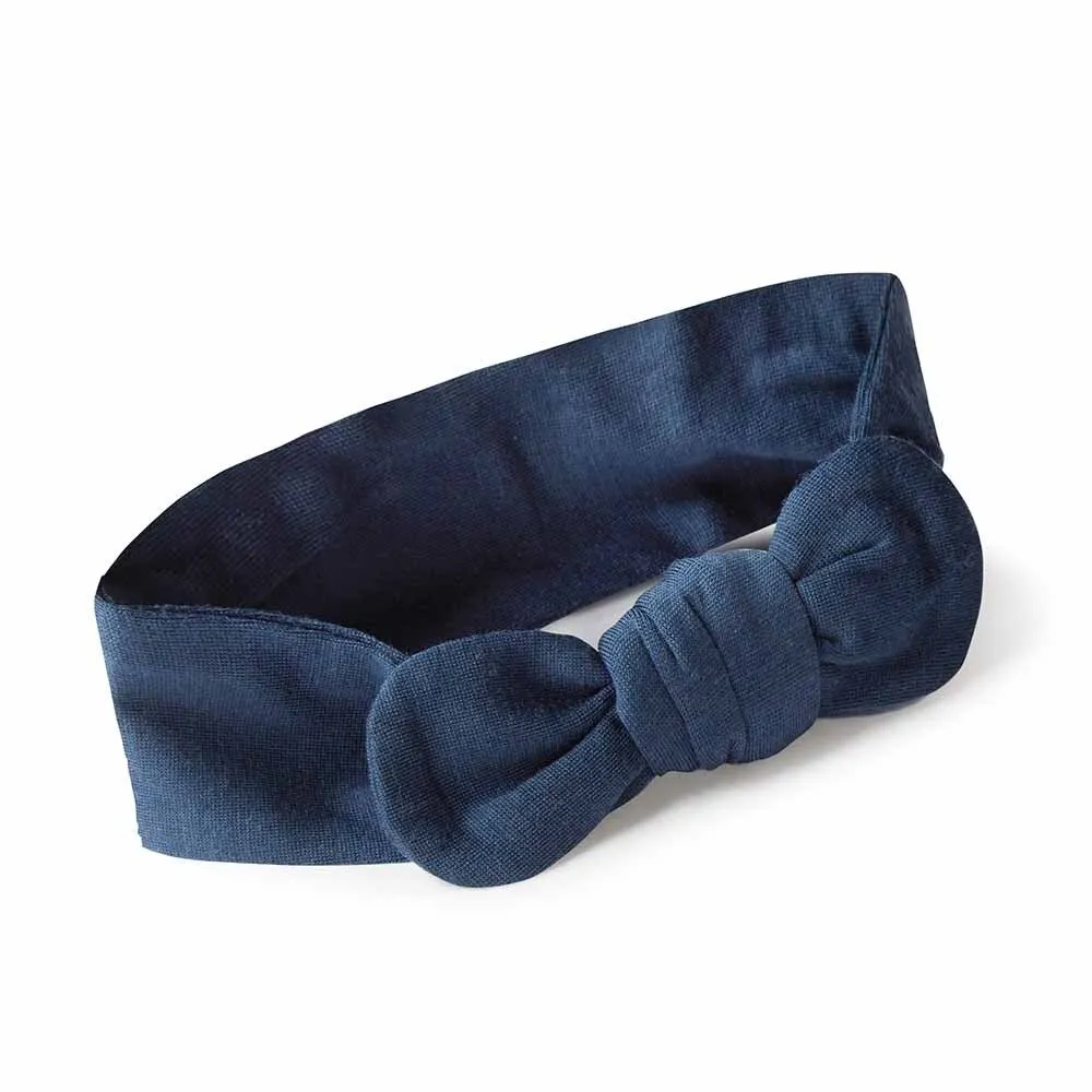 Navy Topknot