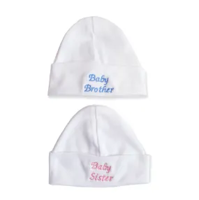 Newborn Baby Brother/Sister Hats