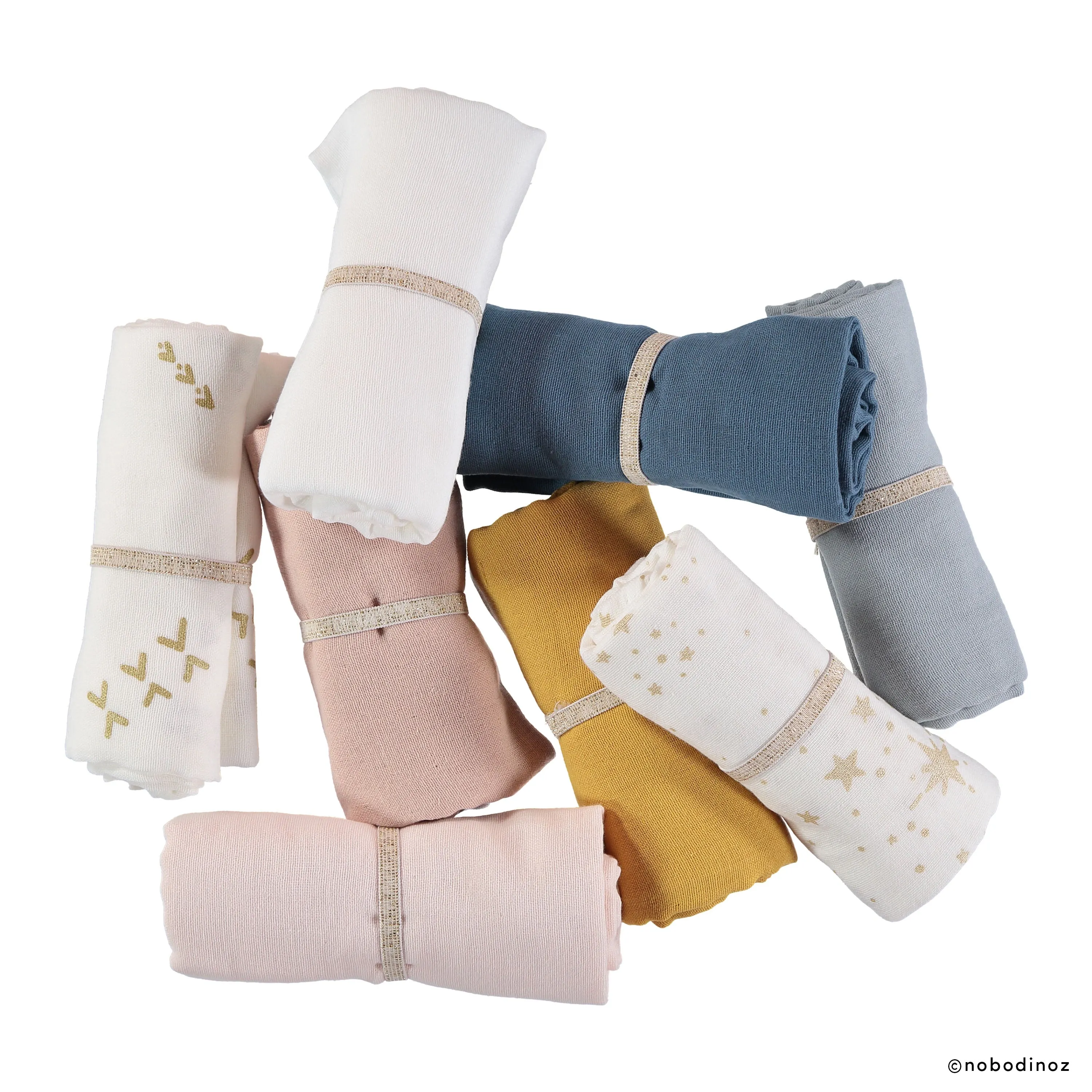 nobodinoz Swaddle Butterfly Pack Pink