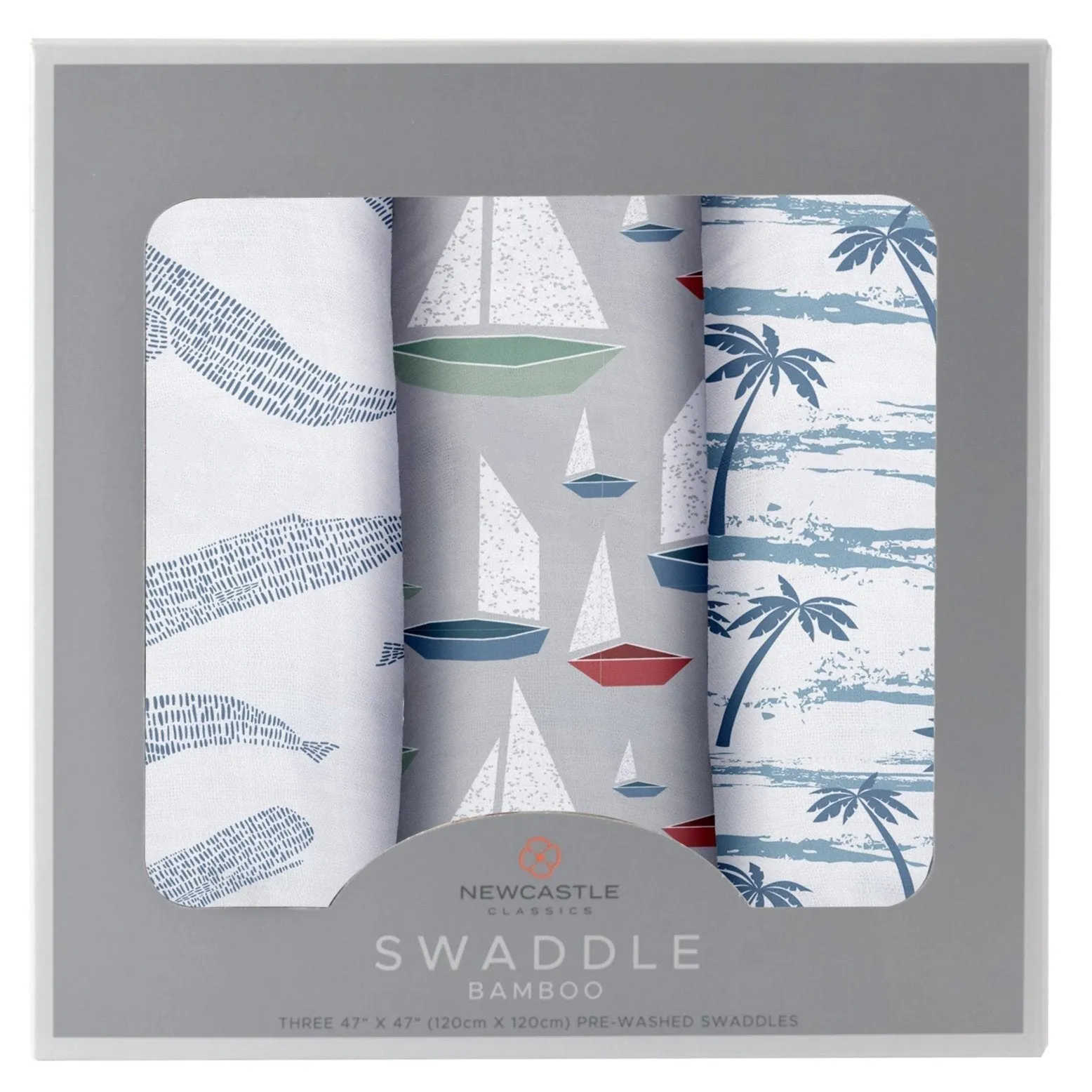 Ocean Tides Bamboo Swaddle 3 Pack