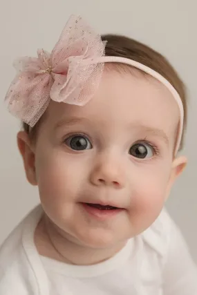 Oh Baby! Glinda Bow Headband  - Pink
