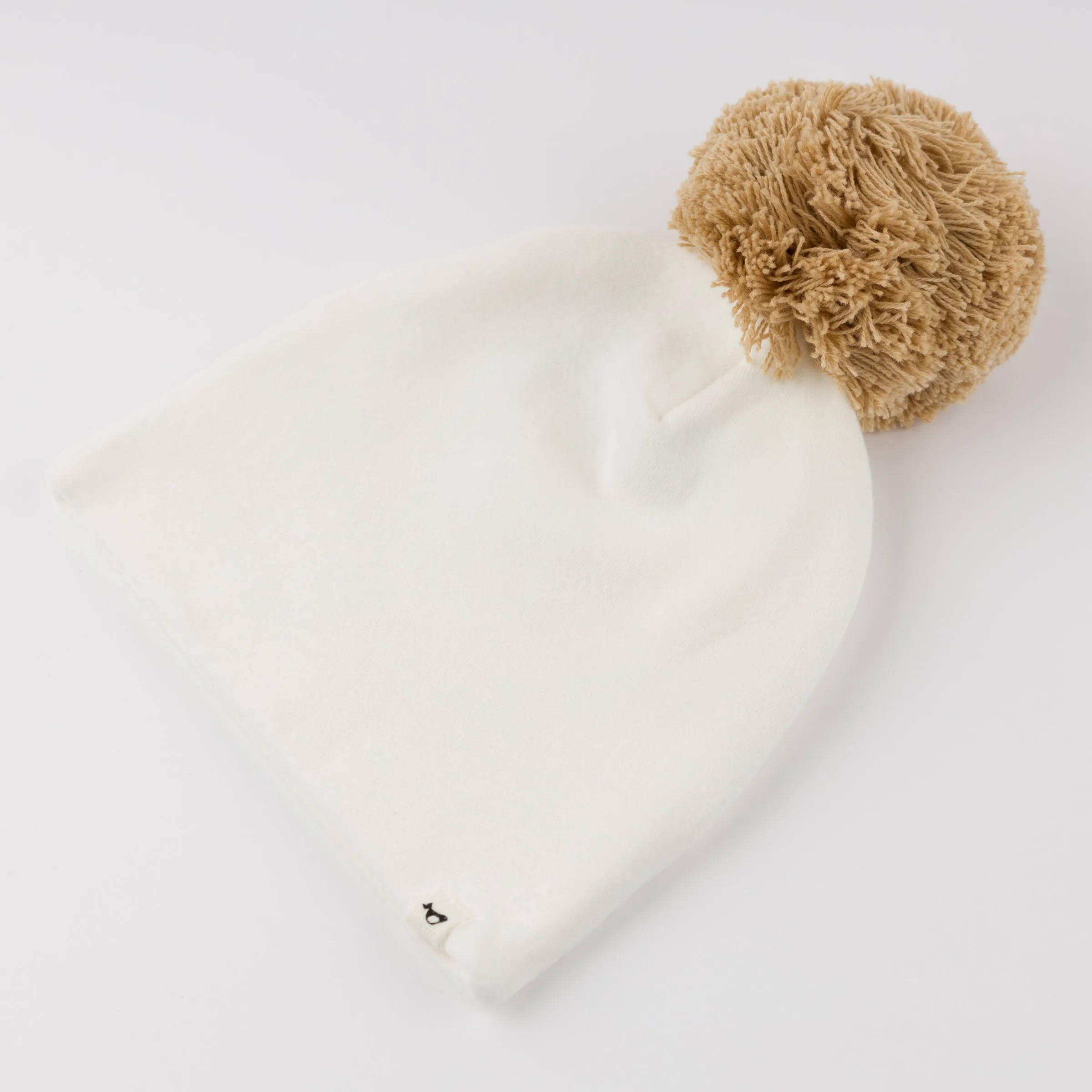 oh baby! Pom Hat - Sand on Cream