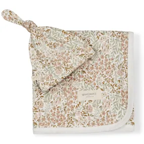 Organic Swaddle Blanket & Hat | Gardenia