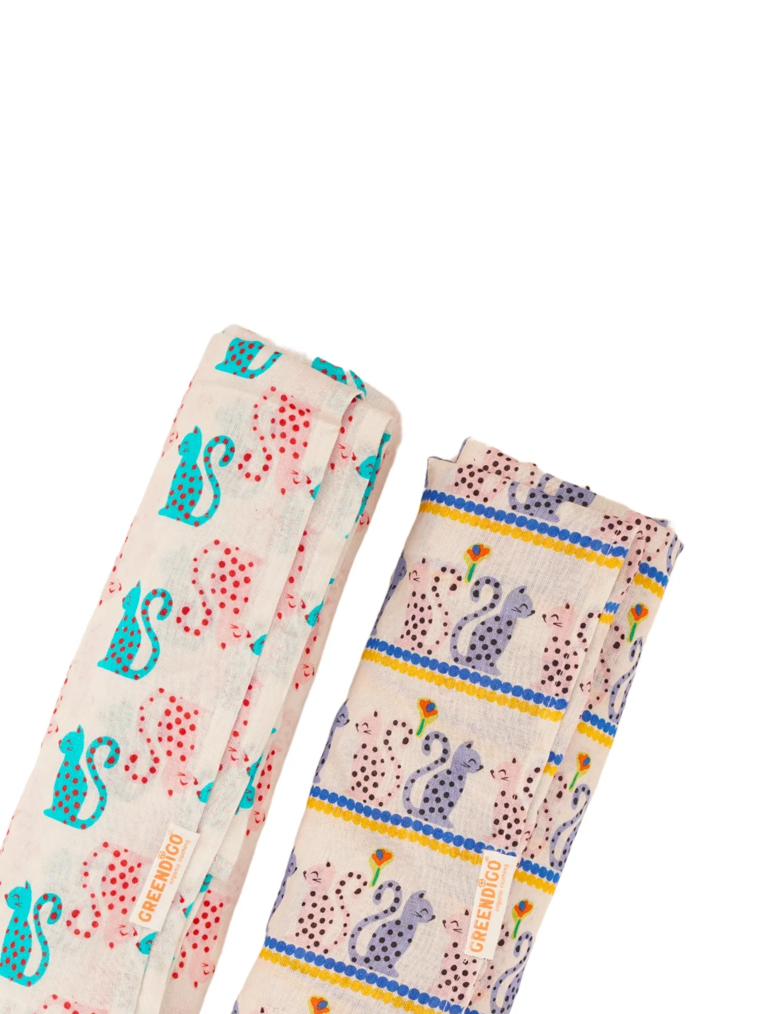 Pals Cotton Muslin Swaddle Wrap for New Born (Pack of 2)