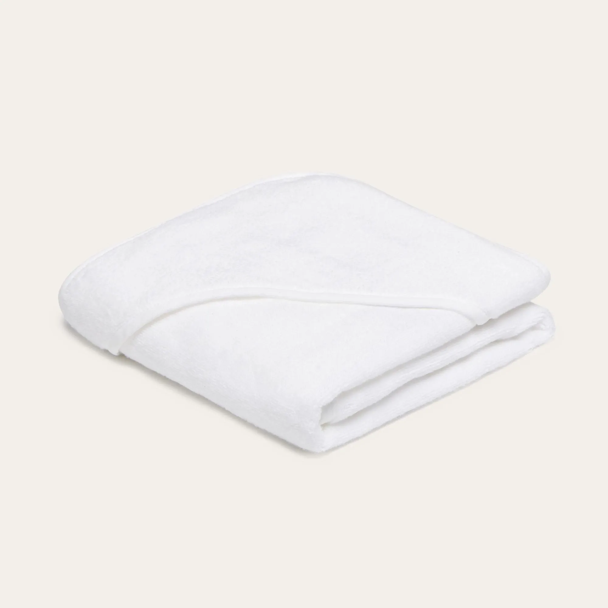 Personalised White Hooded Baby Bath Towel