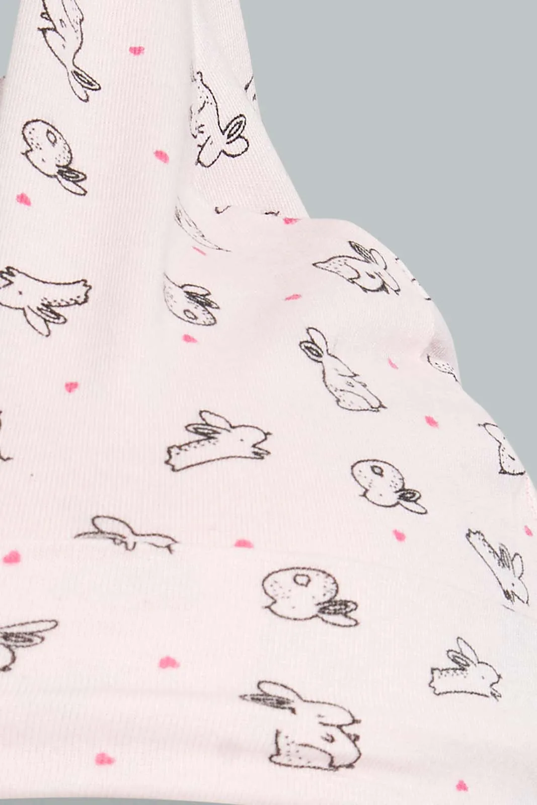 Pink And White Bunny Hats (Pack of 2)