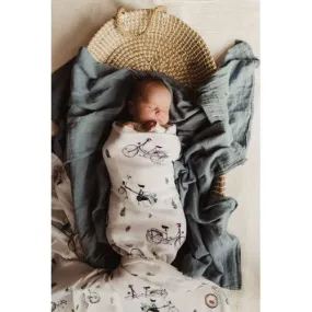Pop Ya Tot - Ride On - 100% Organic Cotton Swaddle