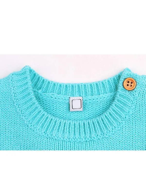 Rabbit Knitted Onesies Long Sleeves Jumpsuit Acrylic Baby Romper