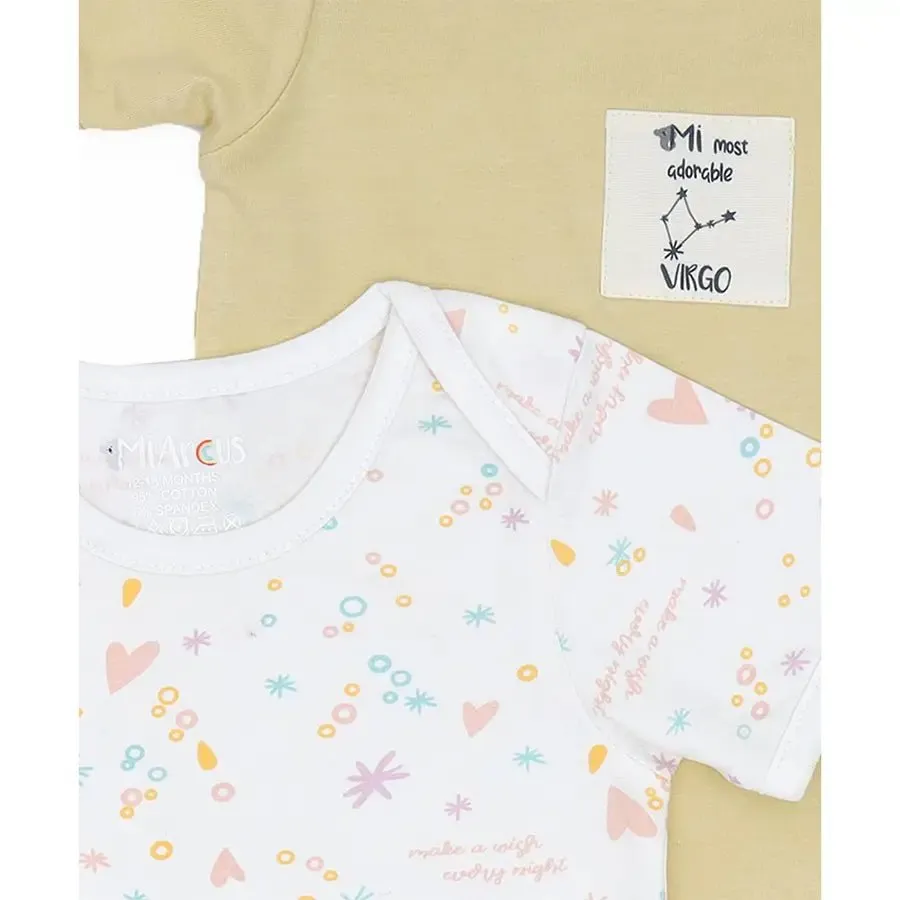 Showering Love Virgo Unisex Onesie (Pack of 2)