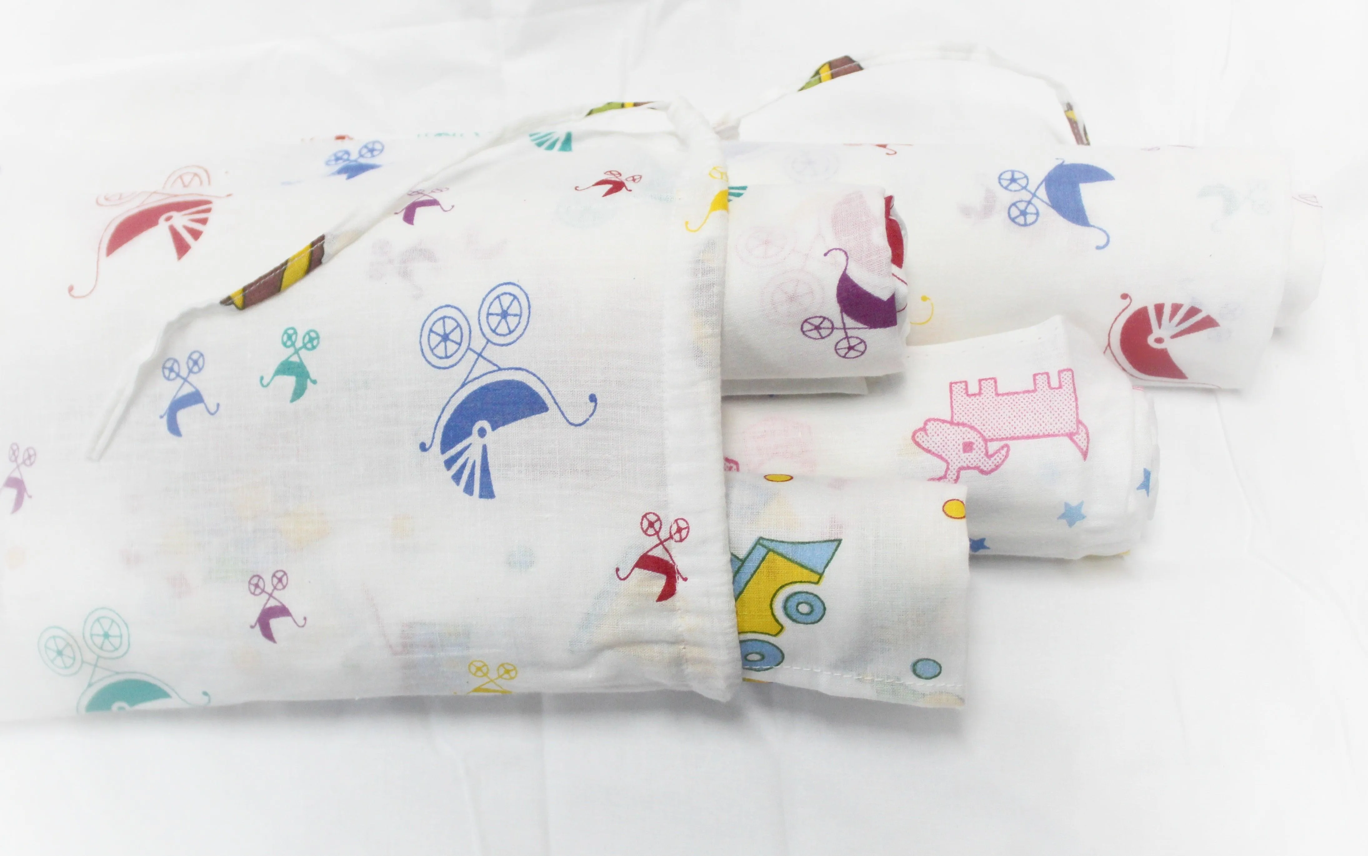 Soft 100% Cotton Malmal Baby Swaddle Cloth