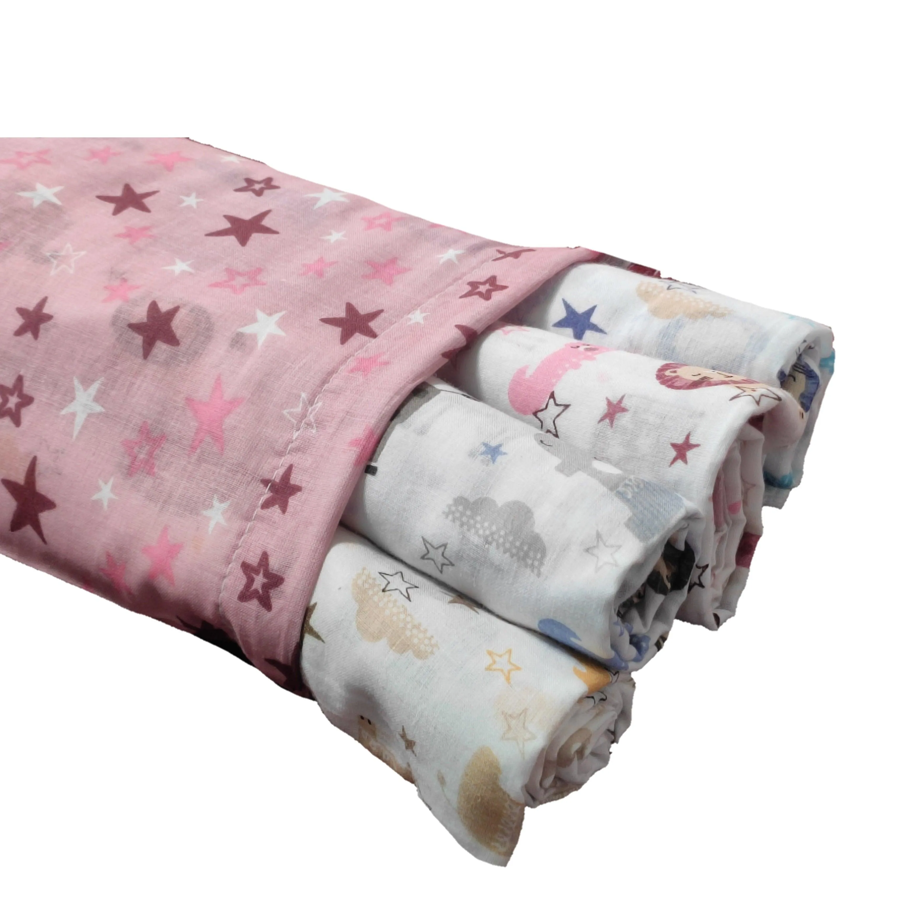 Soft 100% Cotton Malmal Baby Swaddle Cloth