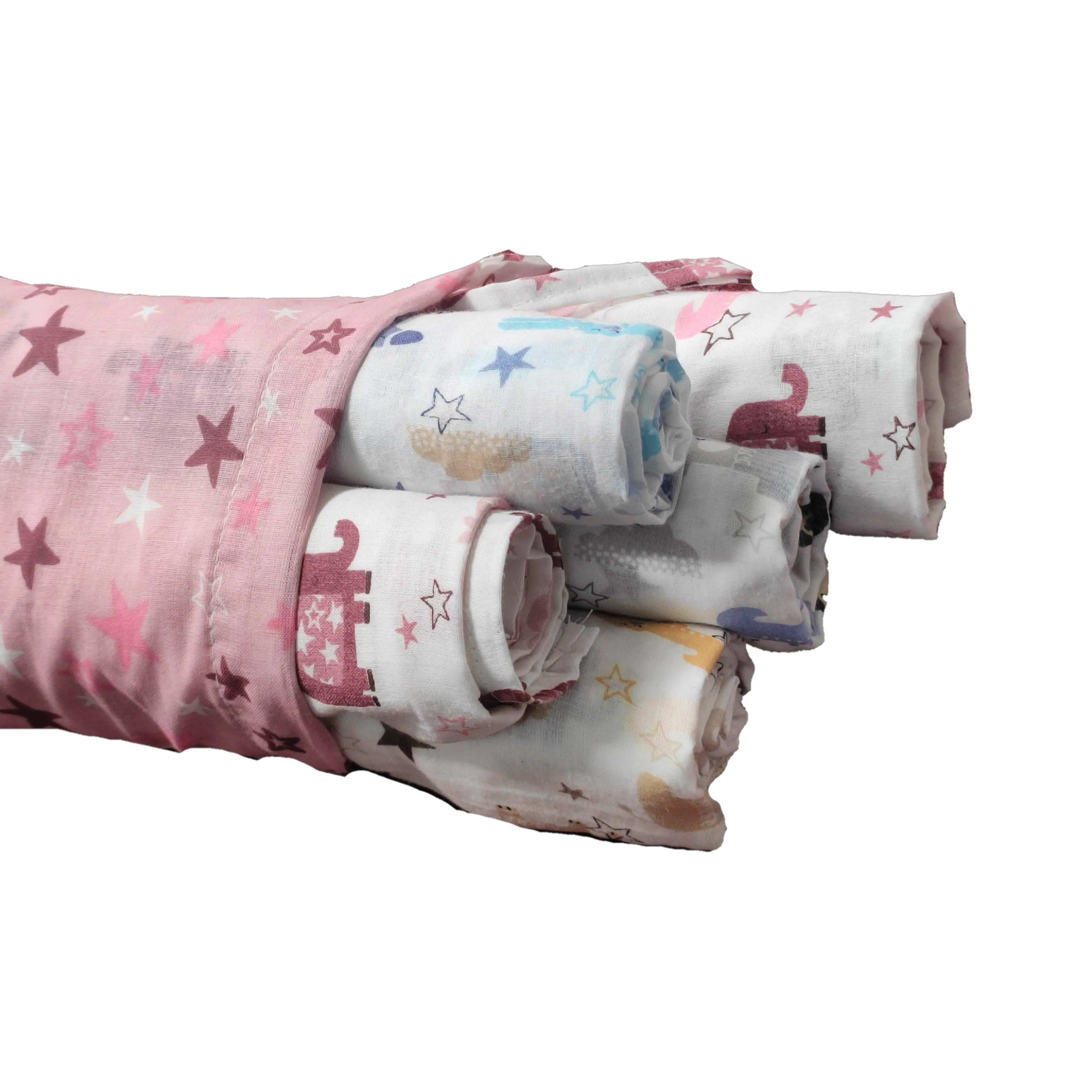 Soft 100% Cotton Malmal Baby Swaddle Cloth