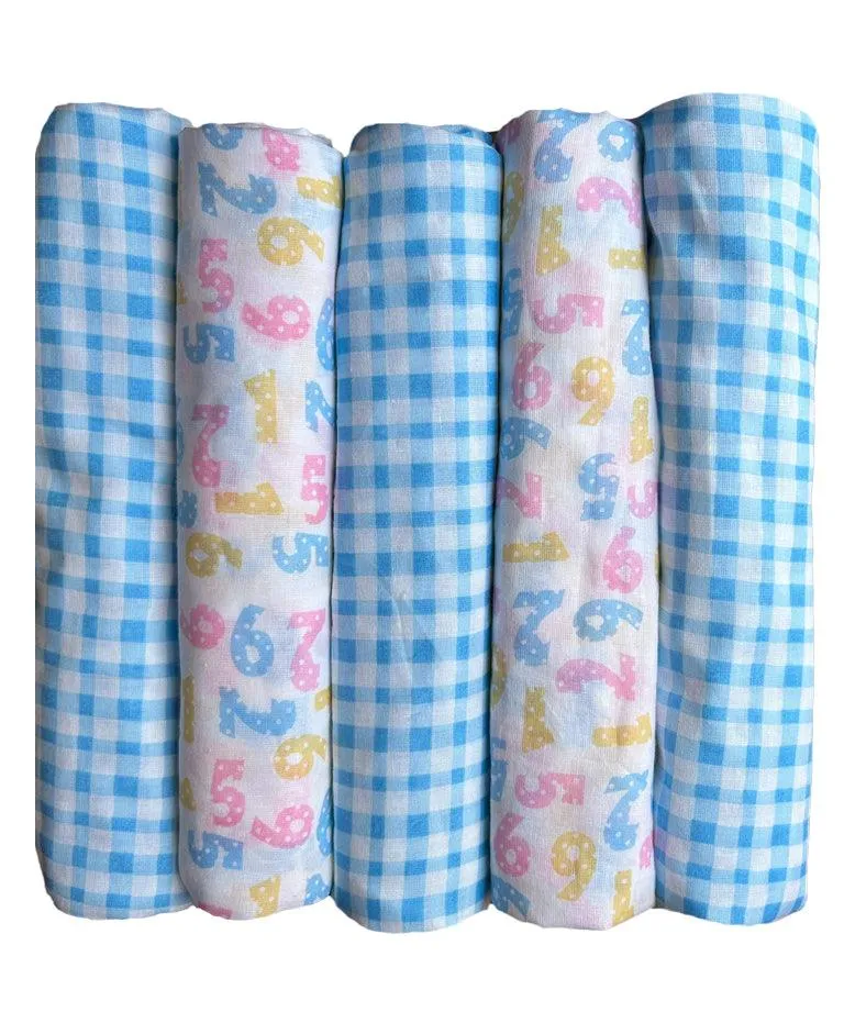 Soft 100% Cotton Malmal Baby Swaddle Cloth