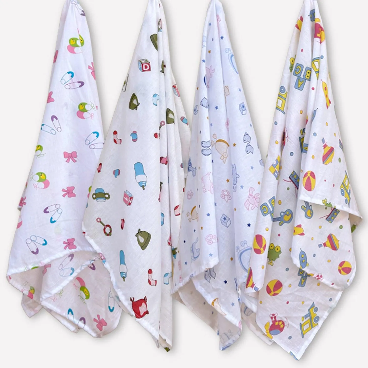 Soft 100% Cotton Malmal Baby Swaddle Cloth
