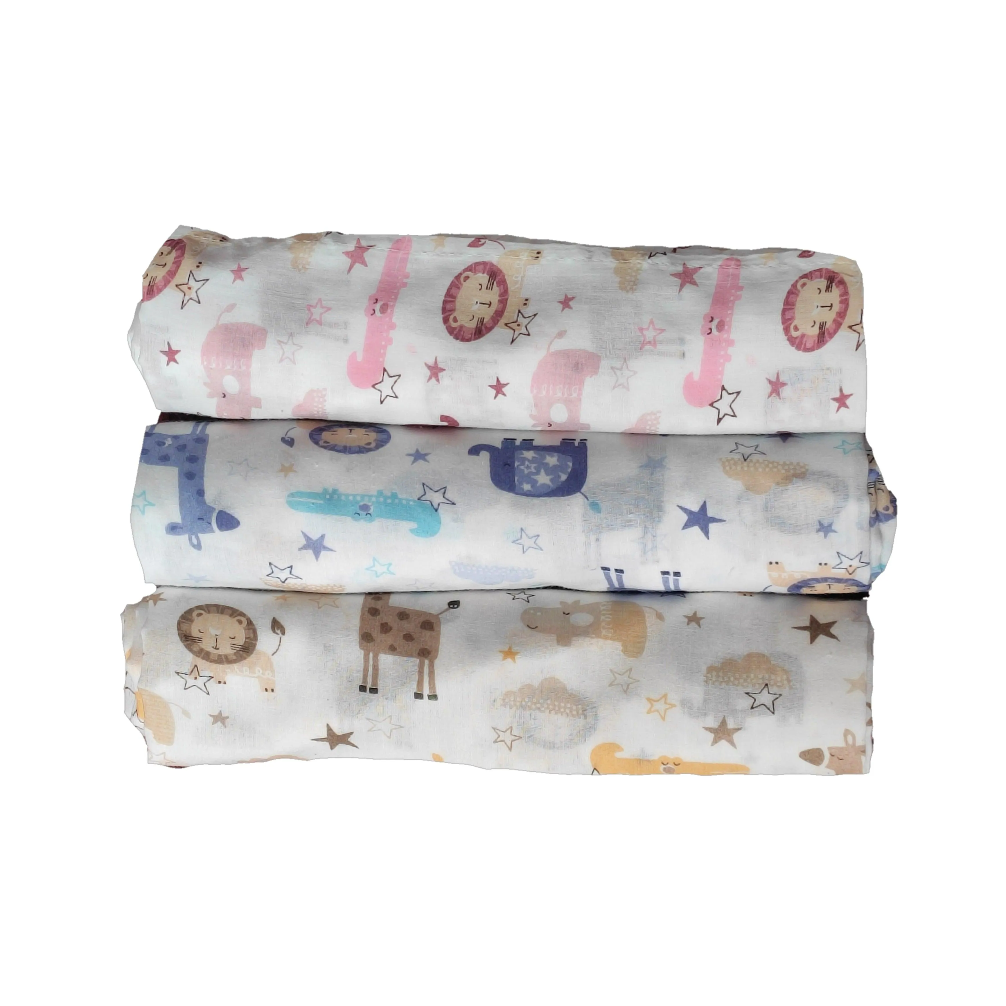 Soft 100% Cotton Malmal Baby Swaddle Cloth