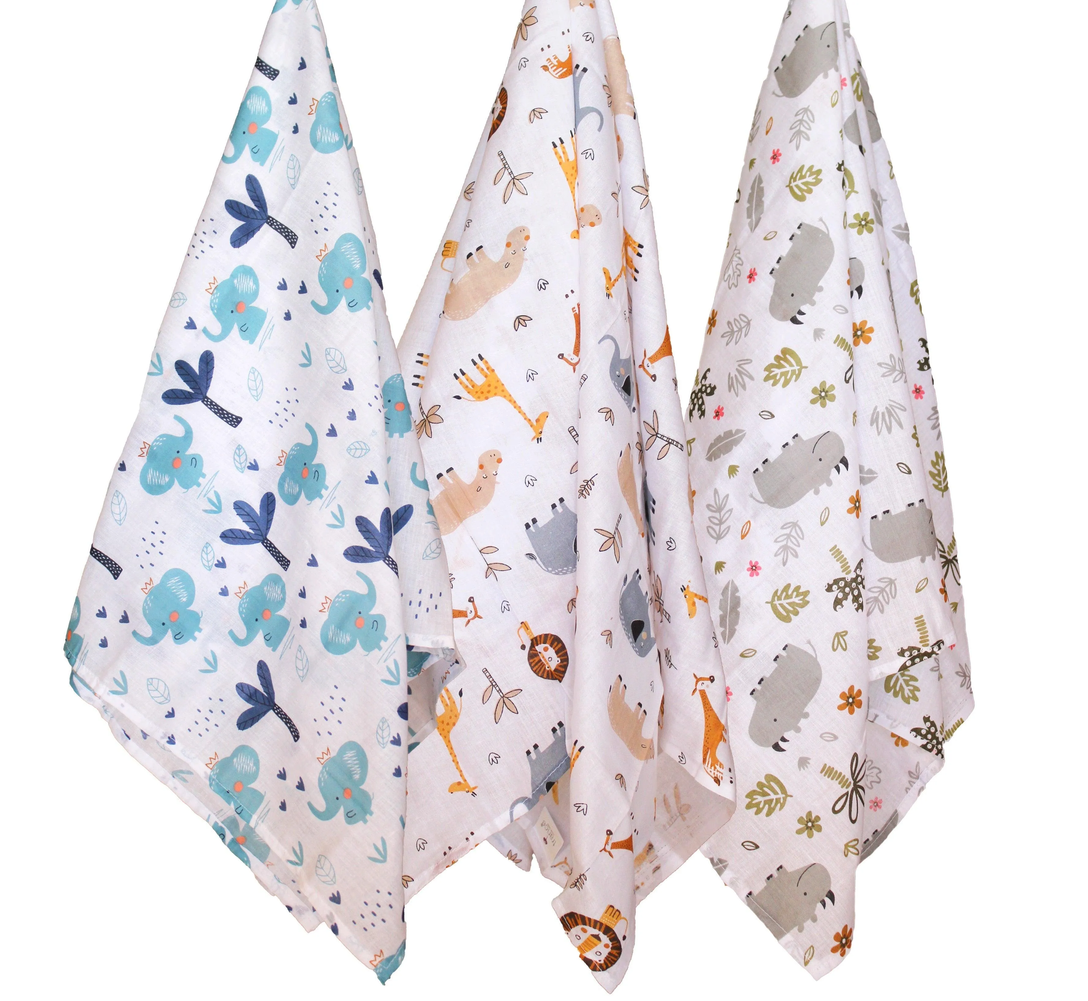 Soft 100% Cotton Malmal Baby Swaddle Cloth