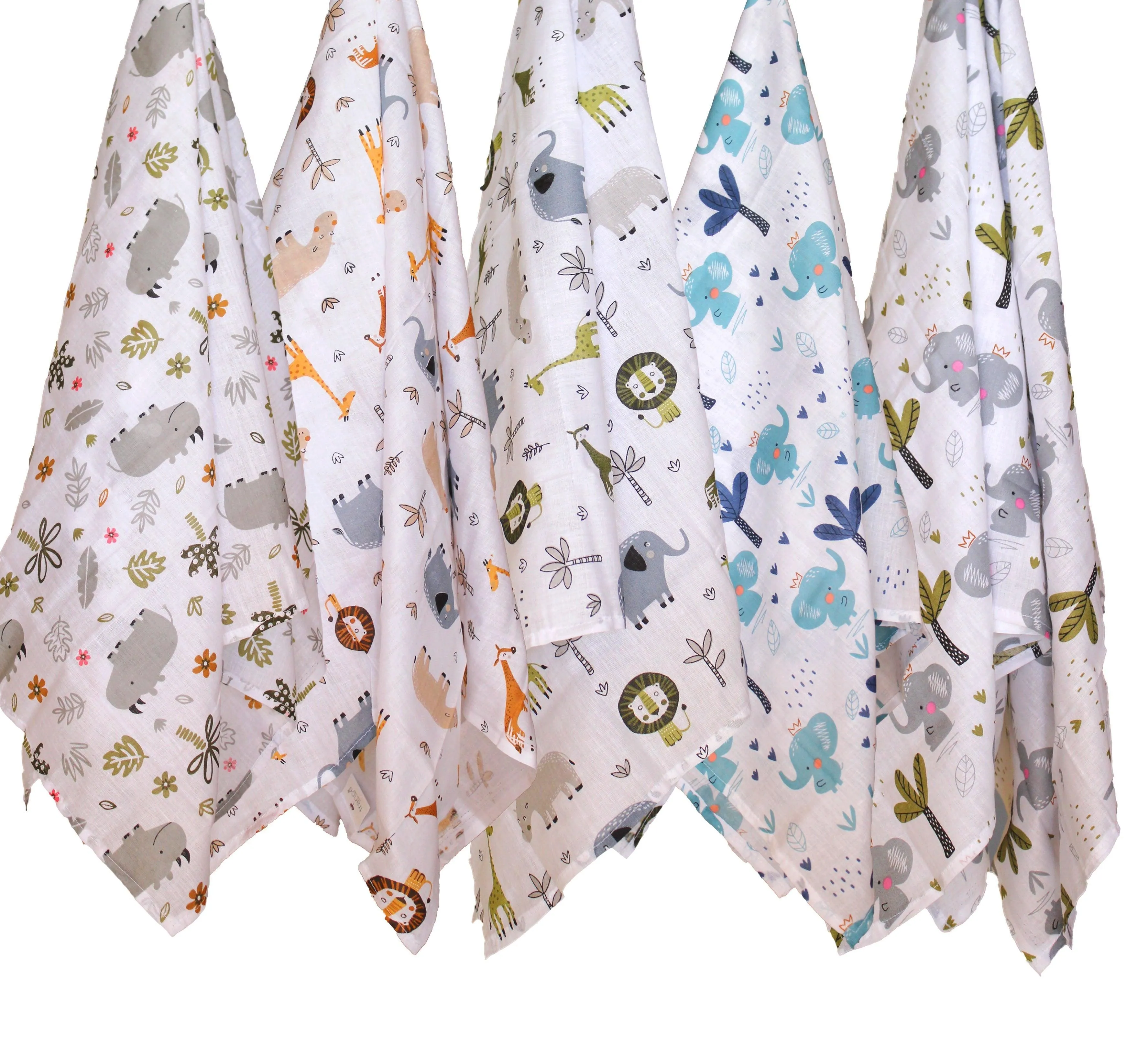 Soft 100% Cotton Malmal Baby Swaddle Cloth