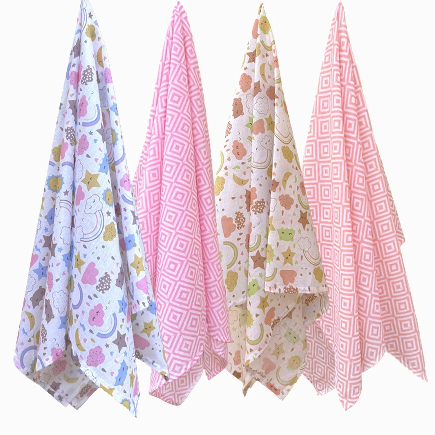 Soft 100% Cotton Malmal Baby Swaddle Cloth