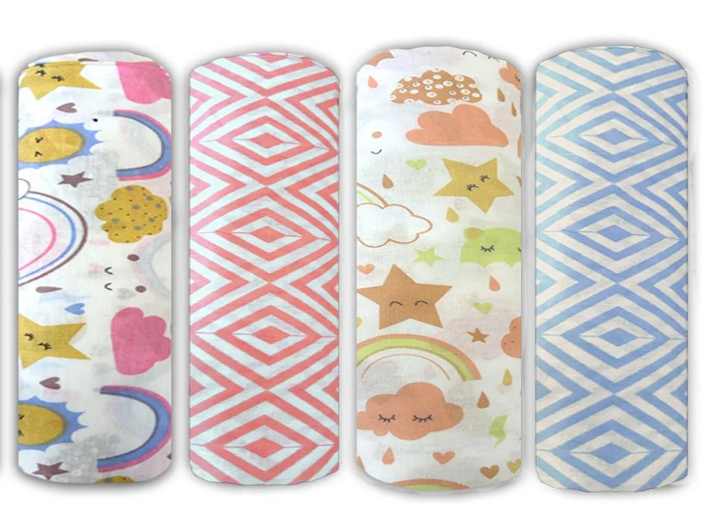 Soft 100% Cotton Malmal Baby Swaddle Cloth
