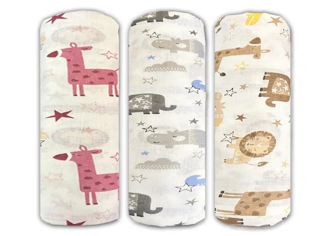 Soft 100% Cotton Malmal Baby Swaddle Cloth