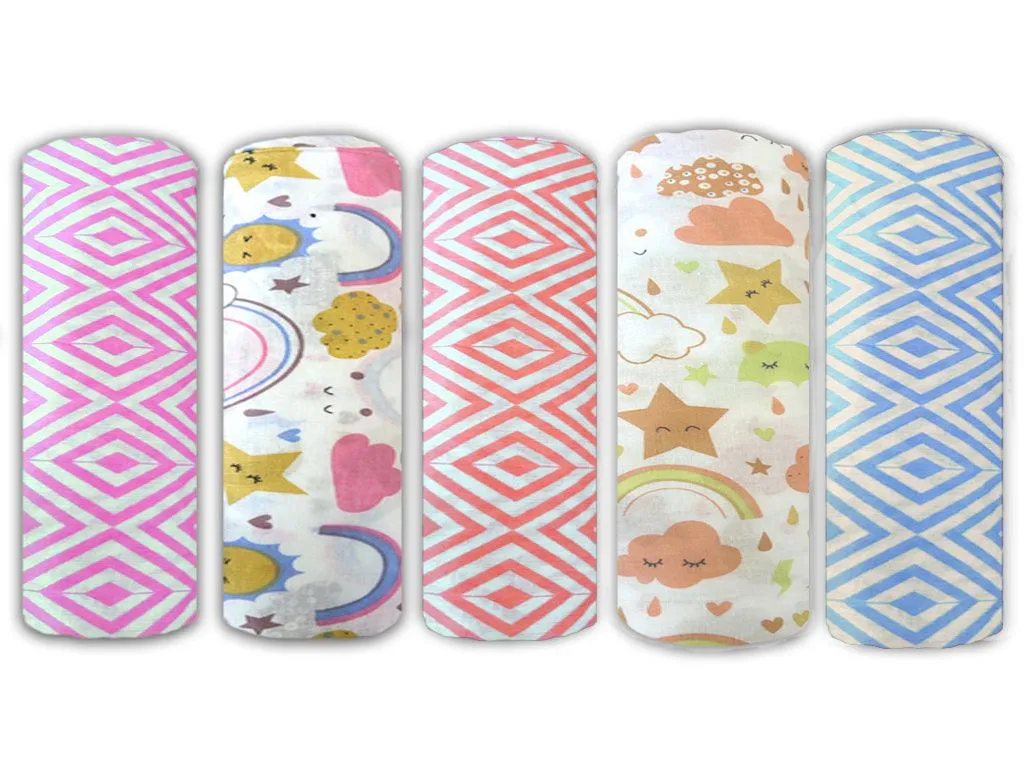 Soft 100% Cotton Malmal Baby Swaddle Cloth
