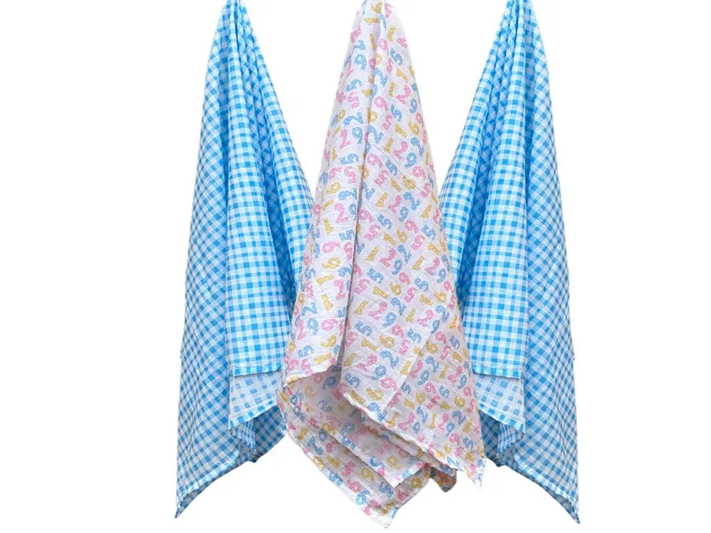 Soft 100% Cotton Malmal Baby Swaddle Cloth