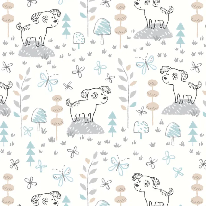 Sparky Puppy Muslin Security Blanket 2pk